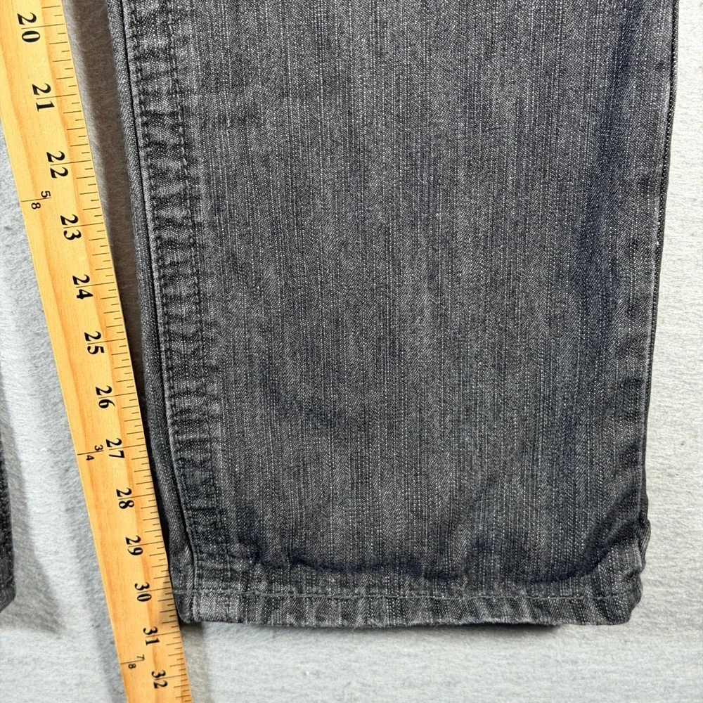 Vintage Southpole‎ Premium Men's Dark Wash Embroidered Jeans Size 34 Relaxed Fit